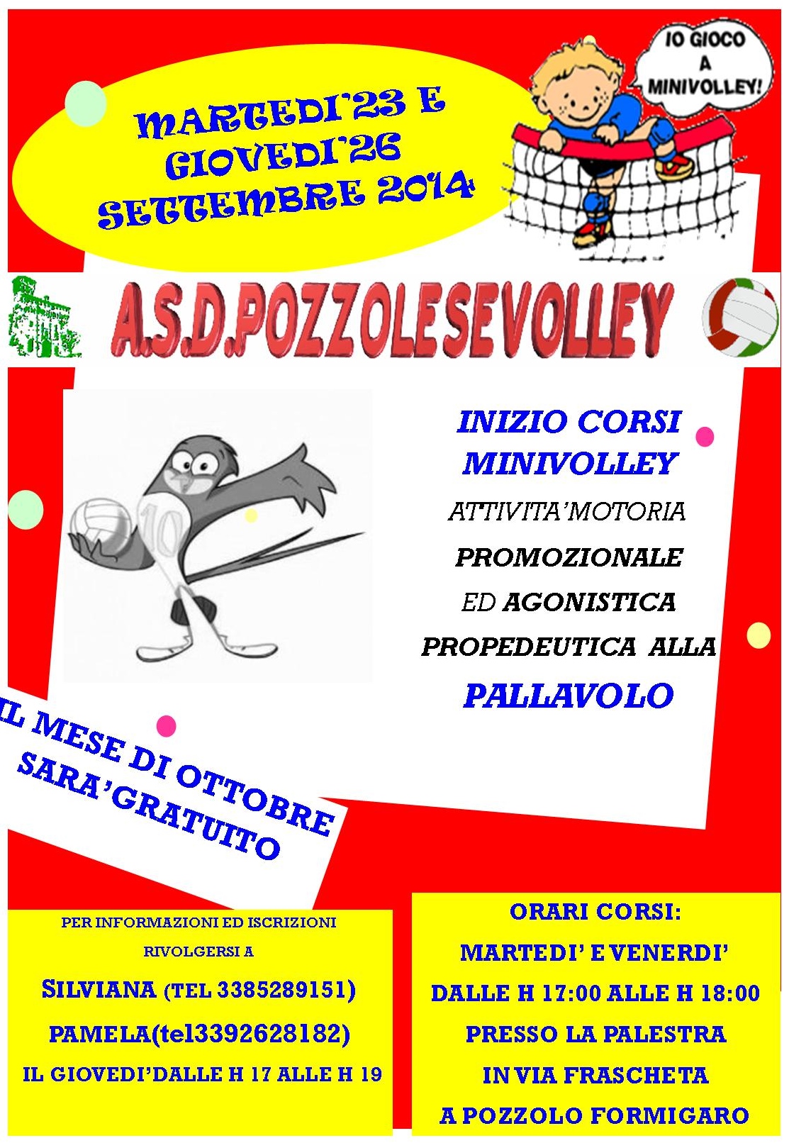 iscrizione Minivolley